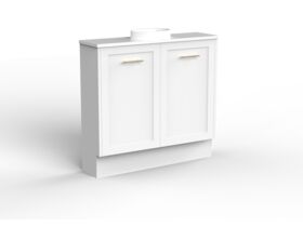 Kado Lux Petite Vanity Unit Floor Mount 900 Centre Bowl (Basin Included)