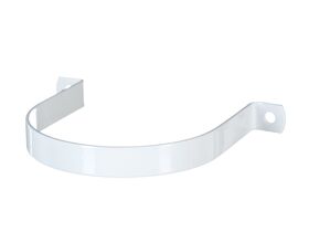 PVC Saddle Clip Powdercoated Steel 150mm