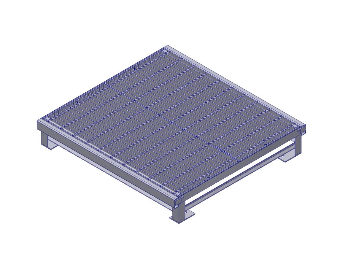 Gms Surcharge Grate - Hinged 900 x 900mm