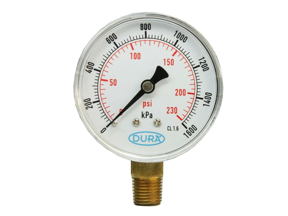Dura Pressure Gauge Dry BE 1600kPa