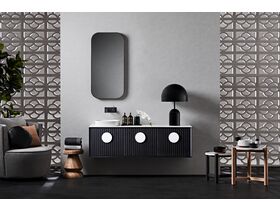 ISSY Halo III Vanity Unit and ISSY Z1 Oval Mirror