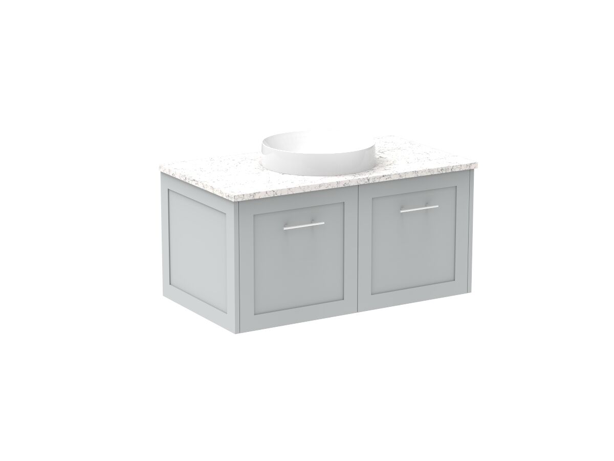 Kado Lux All Door 900mm Centre Bowl Wall Hung Caesarstone