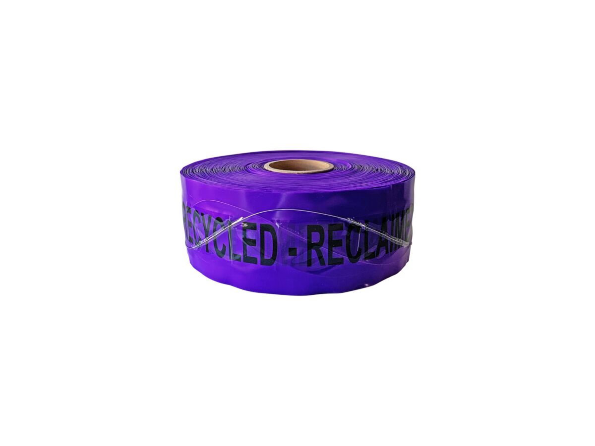 Bridgland Detectable Tape Recycled Water 100mm x 250mtr