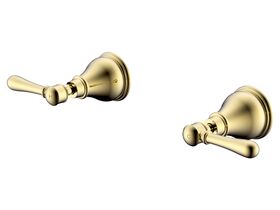 Milli Voir Wall Top Assemblies Lever Handle Brass Gold