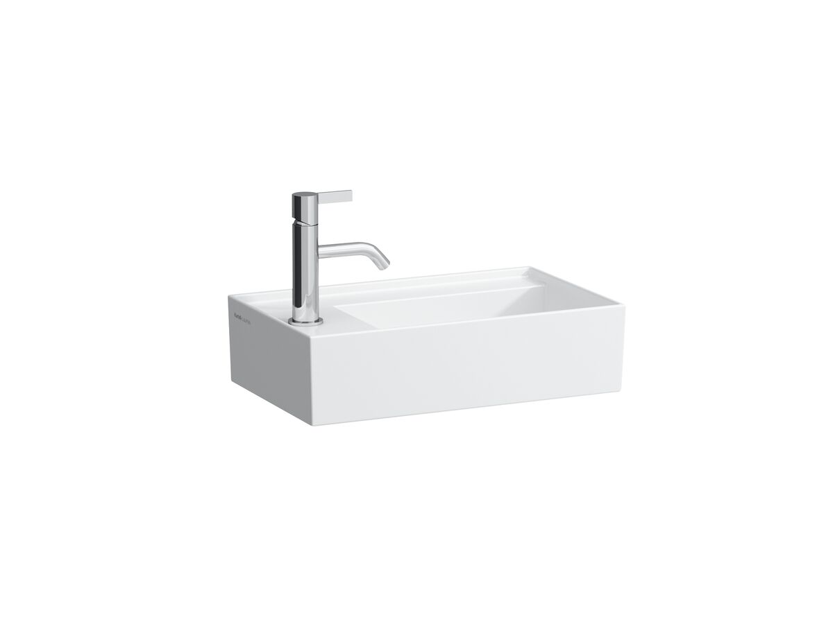 Kartell by LAUFEN Wall/Counter Basin Right Hand Basin 1 Tap Hole 460x280