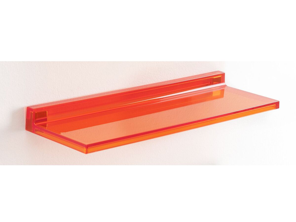 LAUFEN Kartell Wall Mounted Shelf 450mm x 155mm x 40mm Tangerine Orange