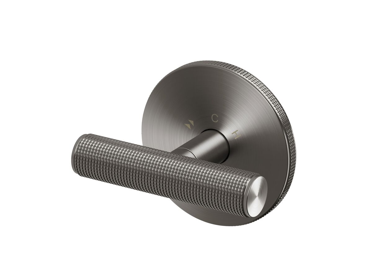 Hero - Milli Etch Progressive Shower Mixer Tap Brushed Gunmetal
