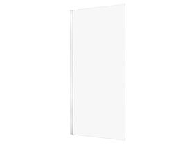 Hero - Kado Lux Frameless Rectangular Panel with Wall Channel Clear Glass 1000mm Chrome