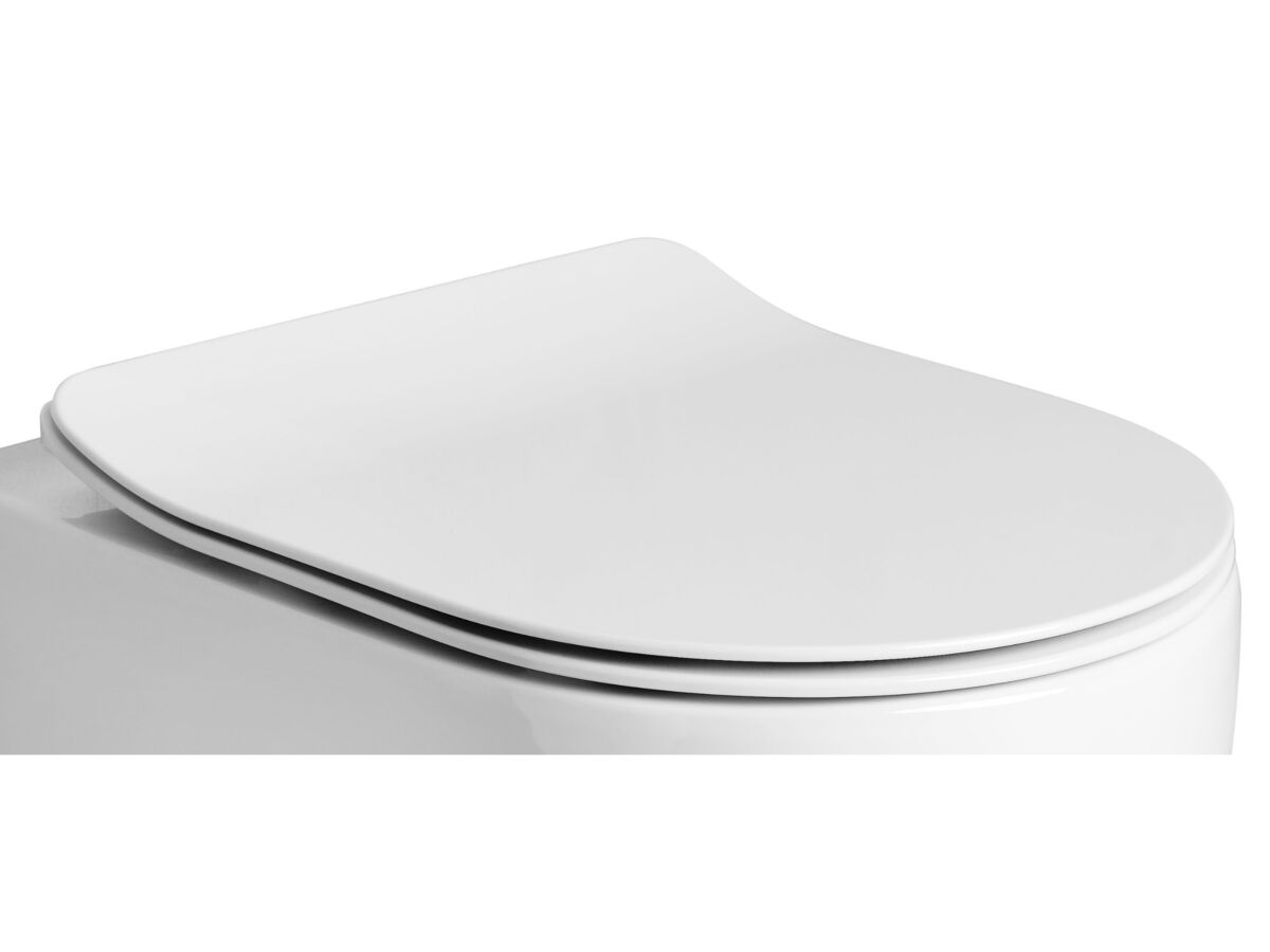 AXA Uno Rimless Soft Close Quick Release Seat White from Reece