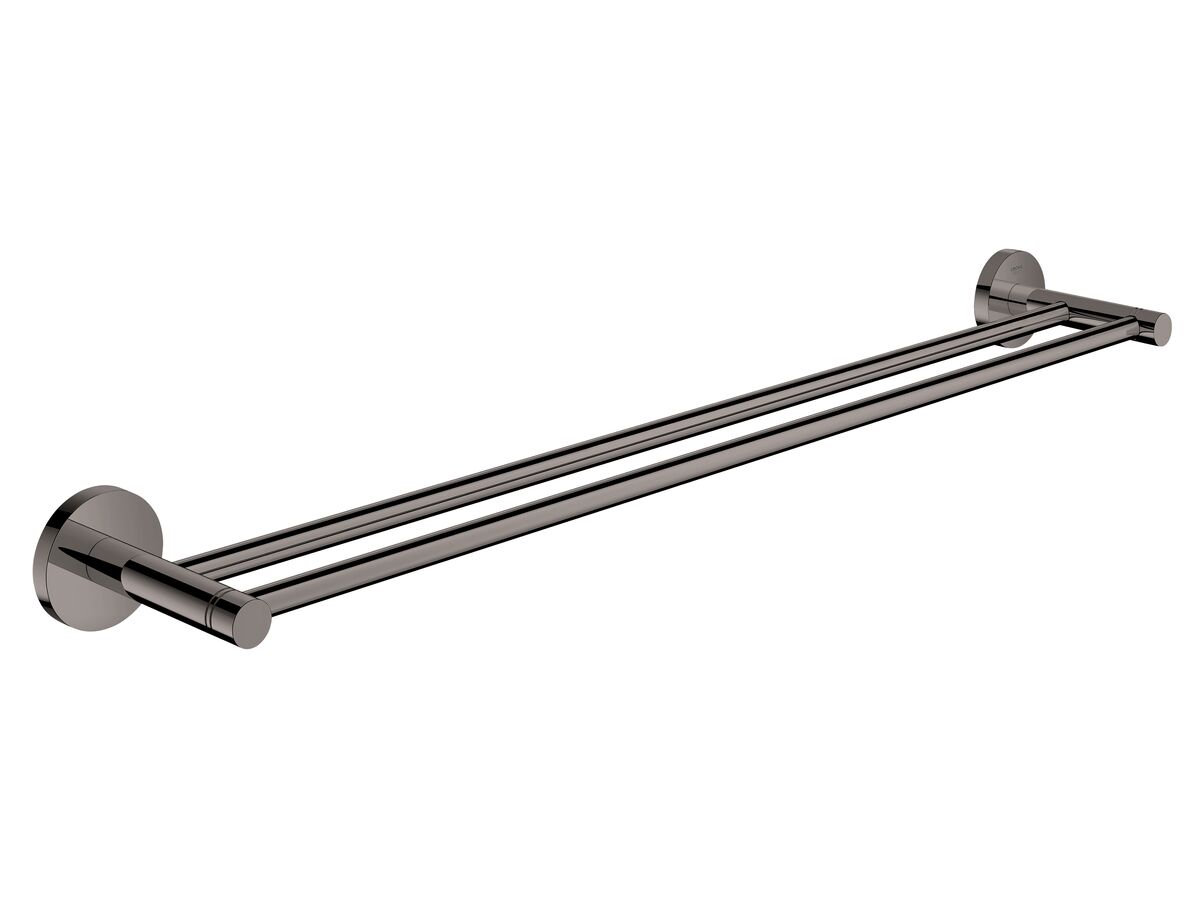 GROHE Essentials Accessories Double Towel Rail 600mm Hard Graphite