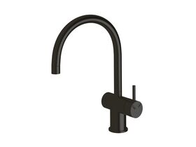 Scala Sink Mixer Curved Large RH LUX PVD Matte Opium Black (4 Star)