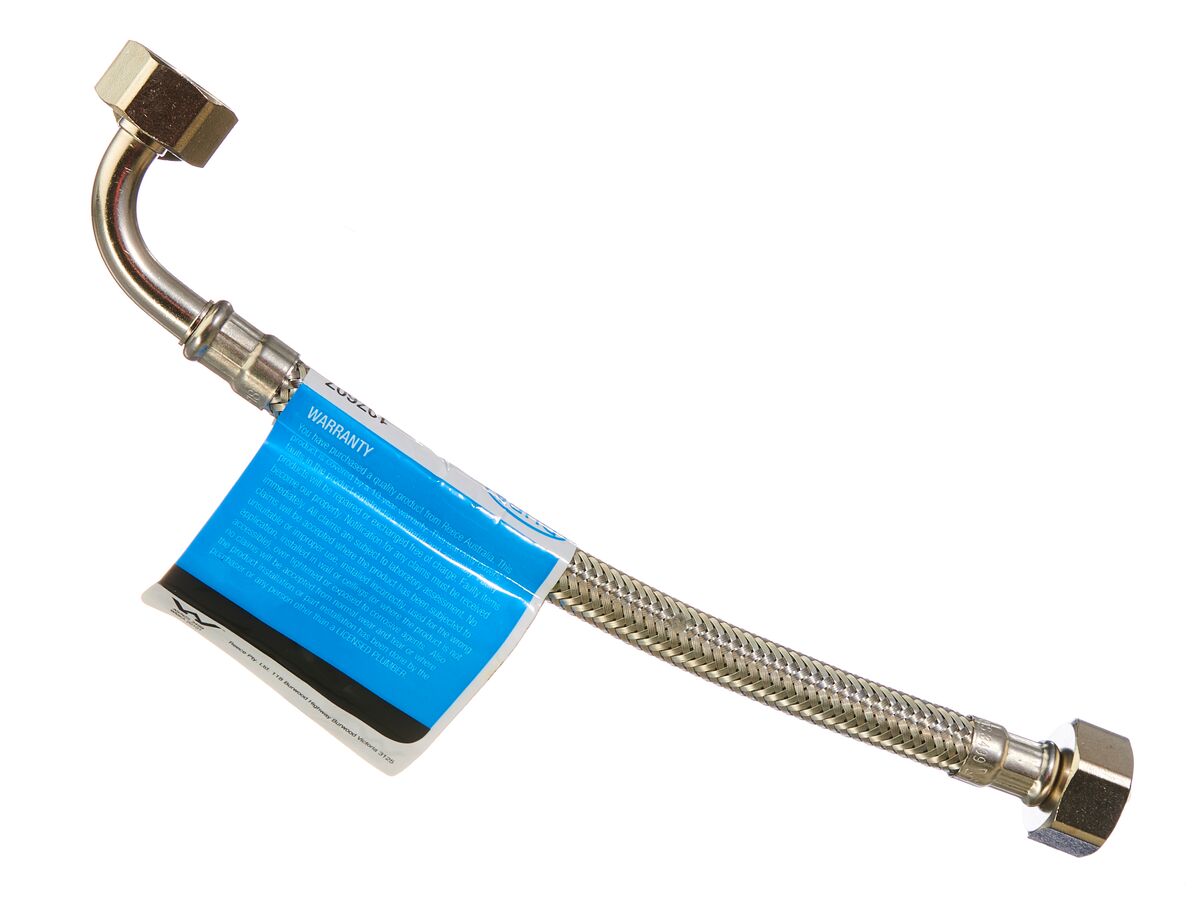 Dura Flex Hose Water 1/2" Elbow 300mm from Reece