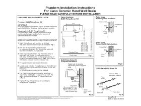 Installation Instructions - Caroma Liano Wall Hand Basin with Overflow 1 Taphole White