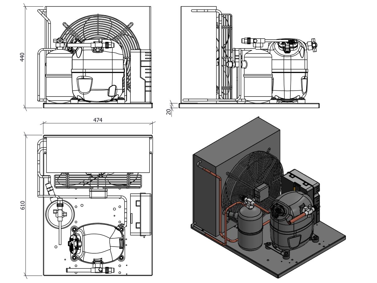 Condensing Unit Schematic