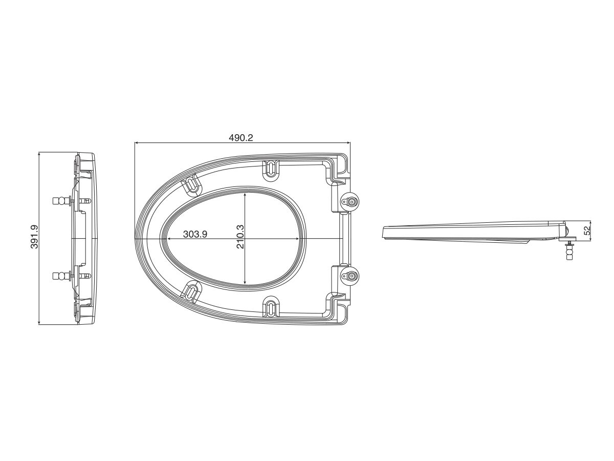 American Standard Signature/Acacia Standard Soft Close Quick Release