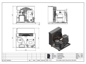 Tecumseh HTA Condensing Unit 2HP R404 MHBP TFHT4524ZHR-2