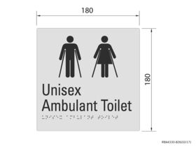 Budget Unisex Ambulant Tactile Sign