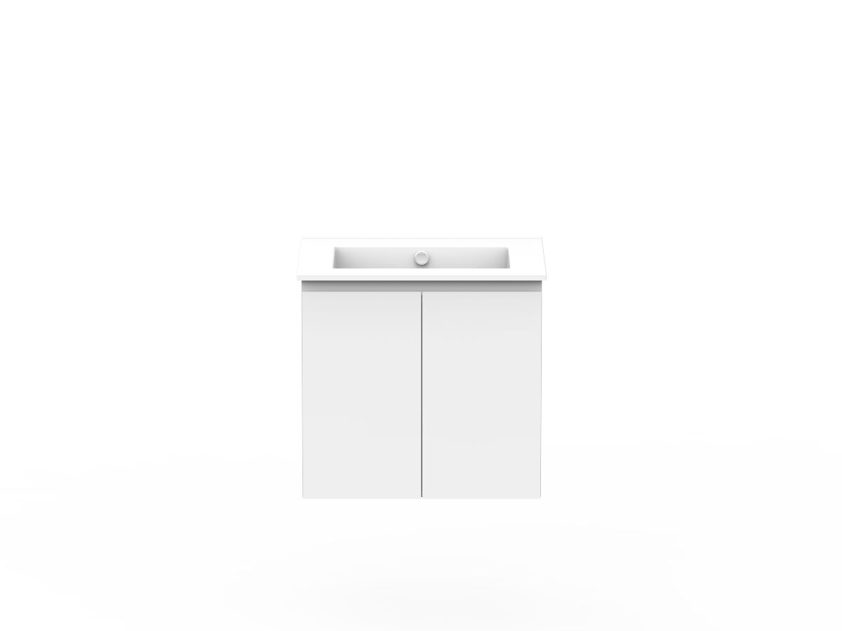Posh Domaine 600mm Wall Hung Vanity Unit Conventional Ceramic Top from