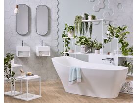 Kado Aspect Solid Wall Basin 330x330mm 1 Taphole White