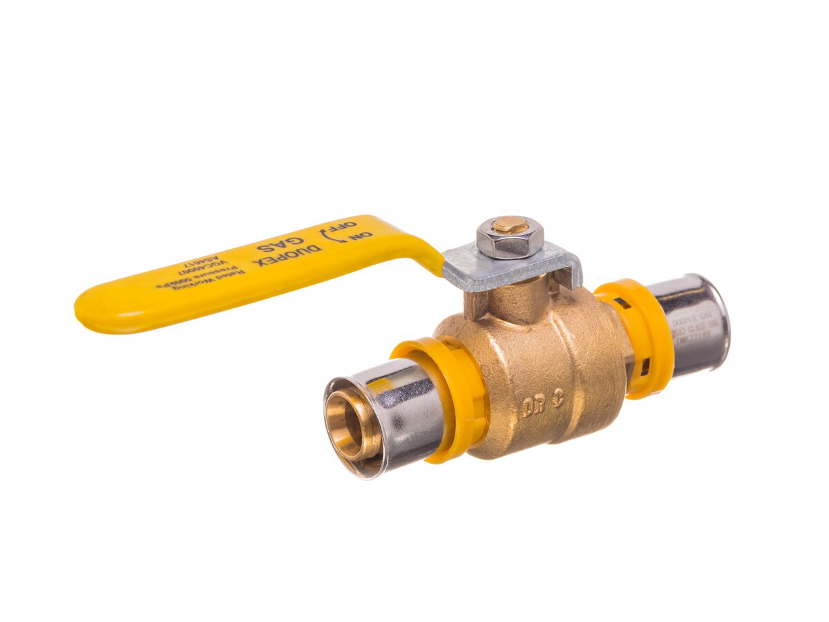 Duopex Gas Ball Valve 20mm x 20mm from Reece