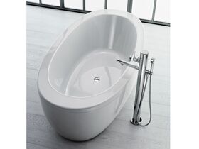 Alessi One Freestanding Bath with Overflow 2030 x 1020mm White