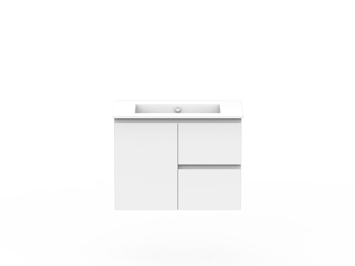 Posh Domaine 750mm Wall Hung Vanity Unit Conventional Ceramic Top from Reece