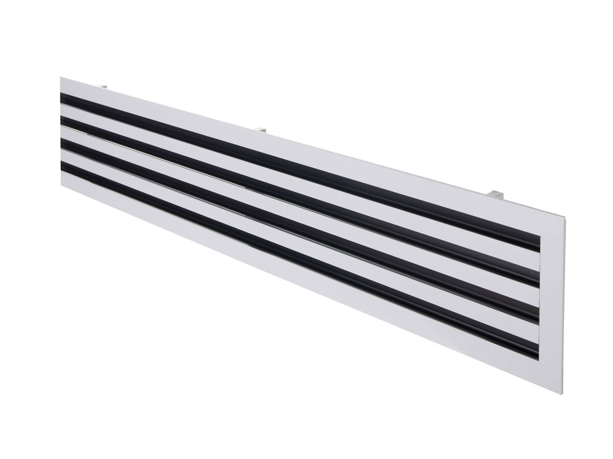 Bradflo UBlade Linear Diffuser 4 Slot One End 1500mm from Reece