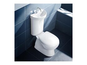 Profile Deluxe Toilet Suite With Hand Basin S Trap White (5 Star)