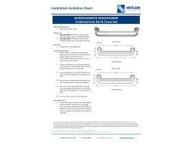 Installation Instructions - Grab Rail 32mm with Towel Rail Bar 25mm Combo