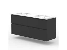 ADP Essence MKII Double Vanity Unit All Draw Wall Hung 4 Draw No Basin 1500mm