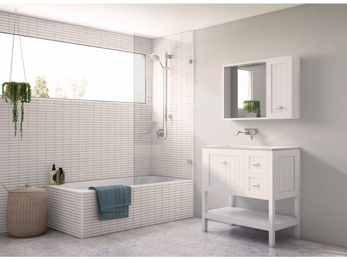 Creative Glass Frameless Fixed Bath Panel 1600 x Front 600800 Panel