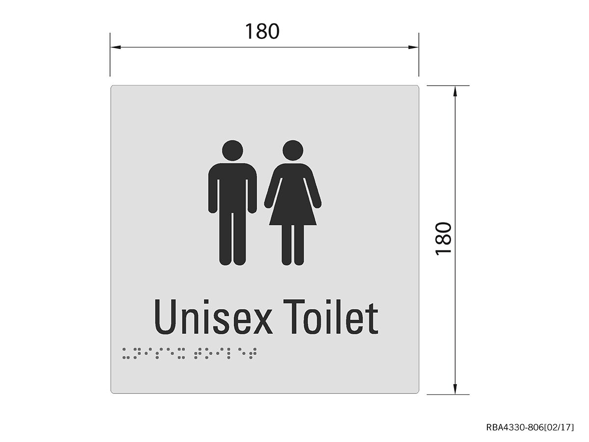 Budget UniSex Braille Tactile Sign