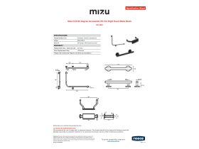 Specification Sheet - Mizu Drift 90 Degree Accessible WC Kit Right Hand Matte Black