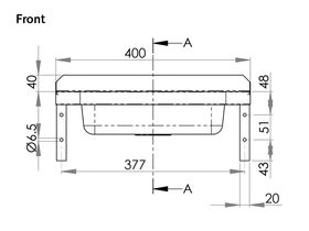 Compact Stainless Steel Hand Basin With Brackets