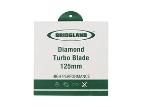 Bridgland Diamond Turbo Blade 125mm