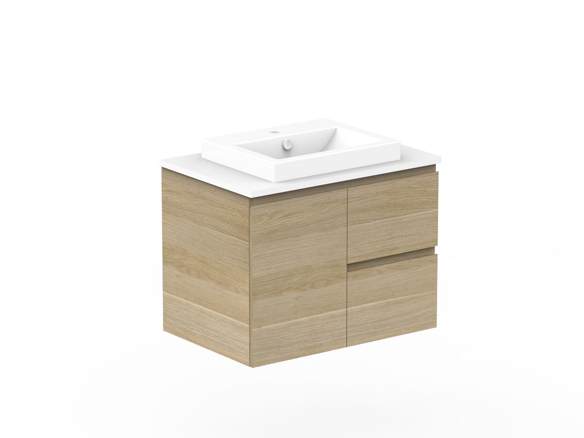 Posh Domaine Plus 750mm Wall Hung Vanity Unit Conventional Cherry Pie Top (no basin) from Reece