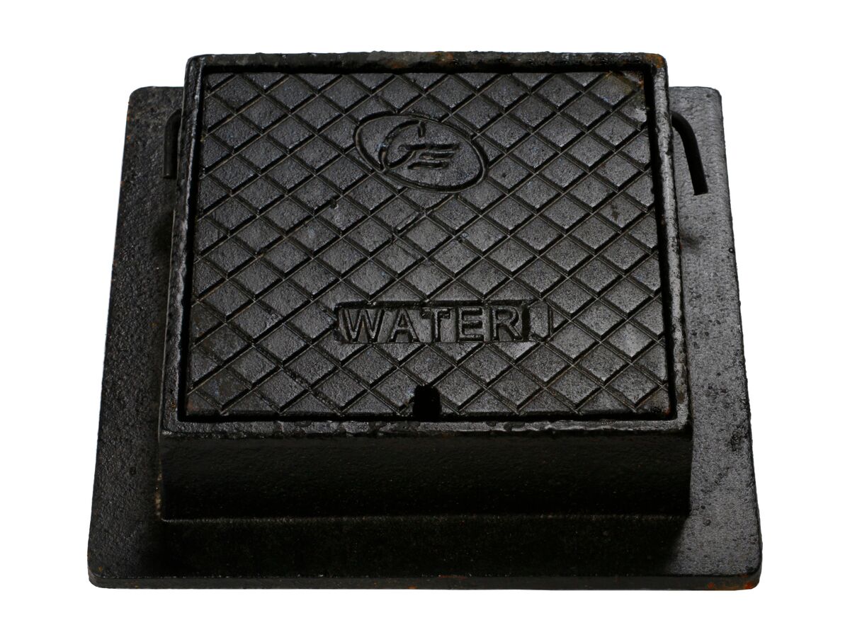 Cast Iron Meter Box (Water) Hinged 255mm x 250mm