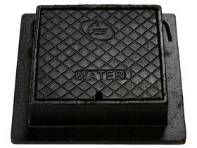 Cast Iron Meter Box (Water) Hinged 255mm x 250mm