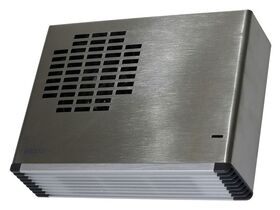 Weiss Wall Mounted Fan Heater Stainless Steel