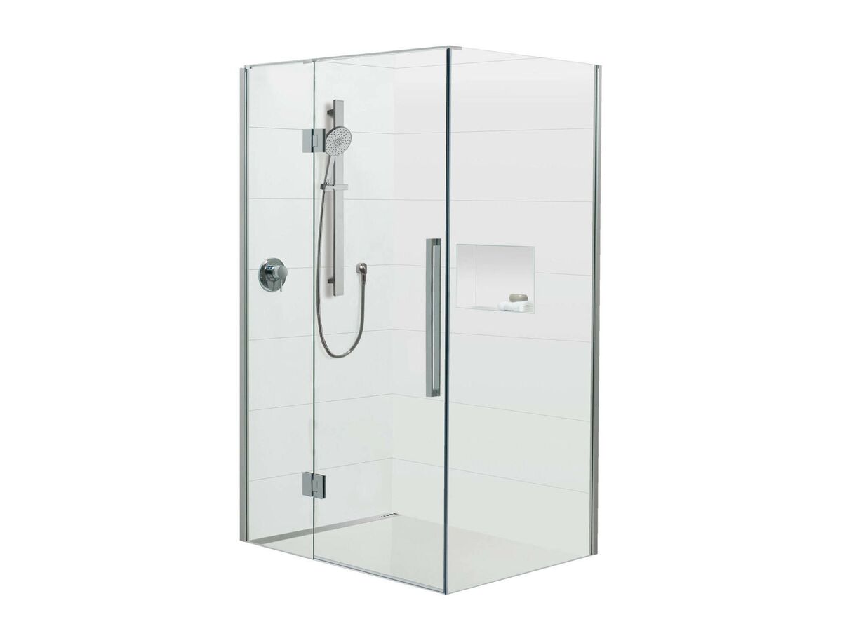 Glacier 2 Sided 1400 x 1000 Shower Tray & Screen Left Hand Hinge from Reece