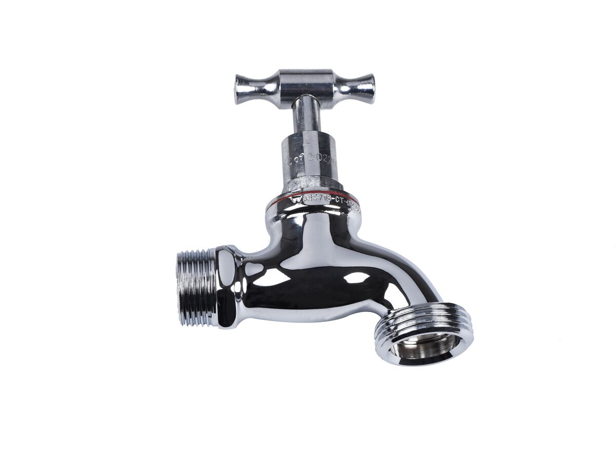 Bib Hose Male THead Chrome (ORing) 20mm from Reece