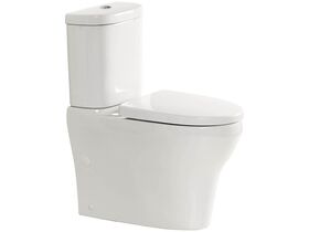 American Standard Cygnet Overheight Close Coupled Back to Wall Bottom Inlet Toilet Suite with a Soft Close Quick Release White Seat (4 Star)