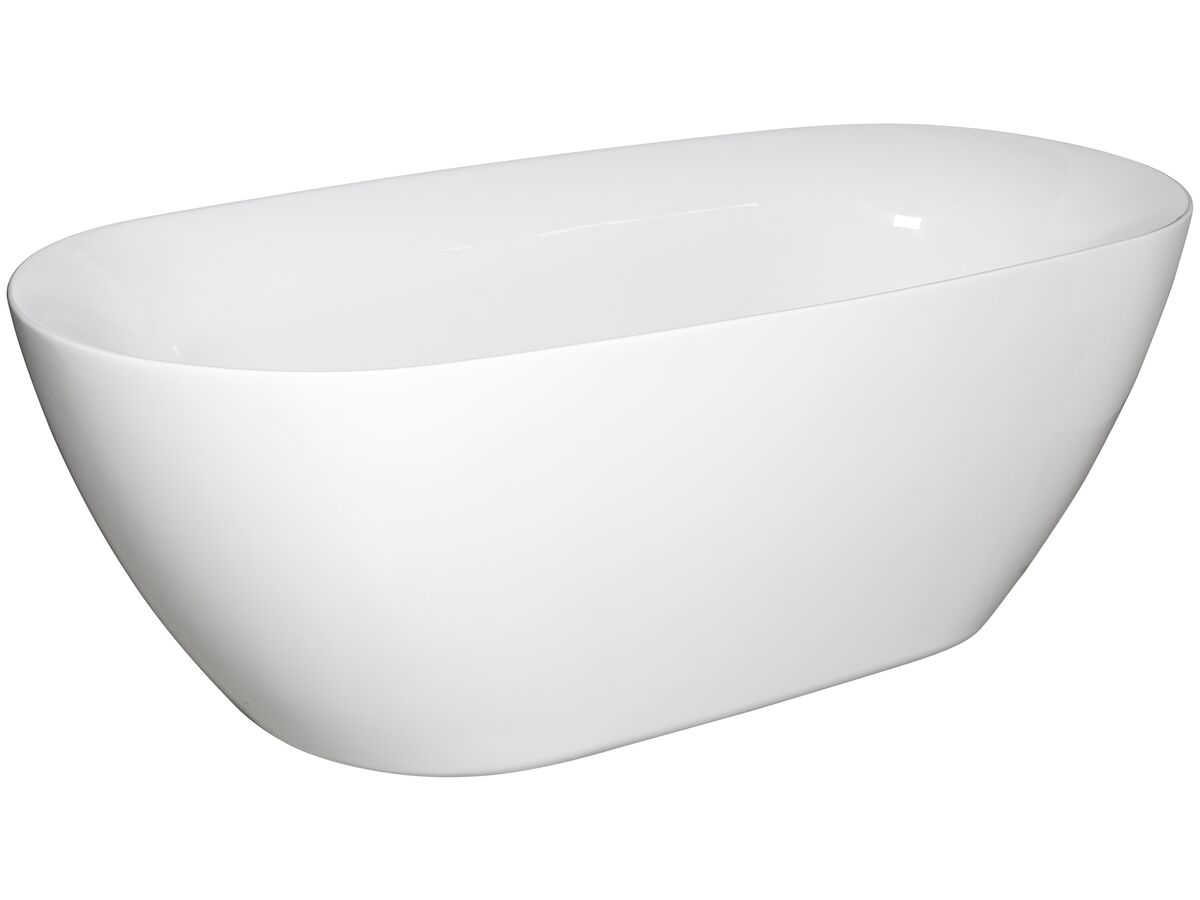 Kado Lux Oval Freestanding Bath 1750mm x 800mm x 600mm White from Reece