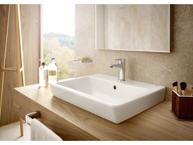 Roca Easy Semi Inset Basin 550mm x 450mm 1 Taphole White