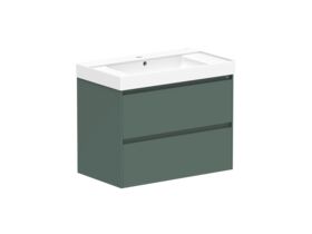 Roca Ona Vanity All Drawer Twin Centre Bowl 800mm Matte Green
