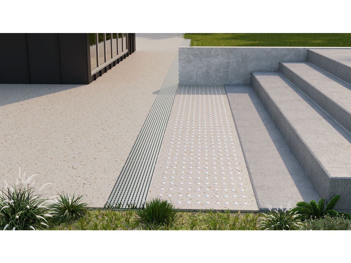 DuraDRAIN 200 Channel with Heelsafe Class B Grate from Reece