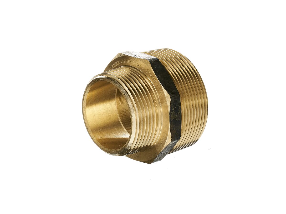 Nipple Hex Reducing Brass 50mm x 40mm