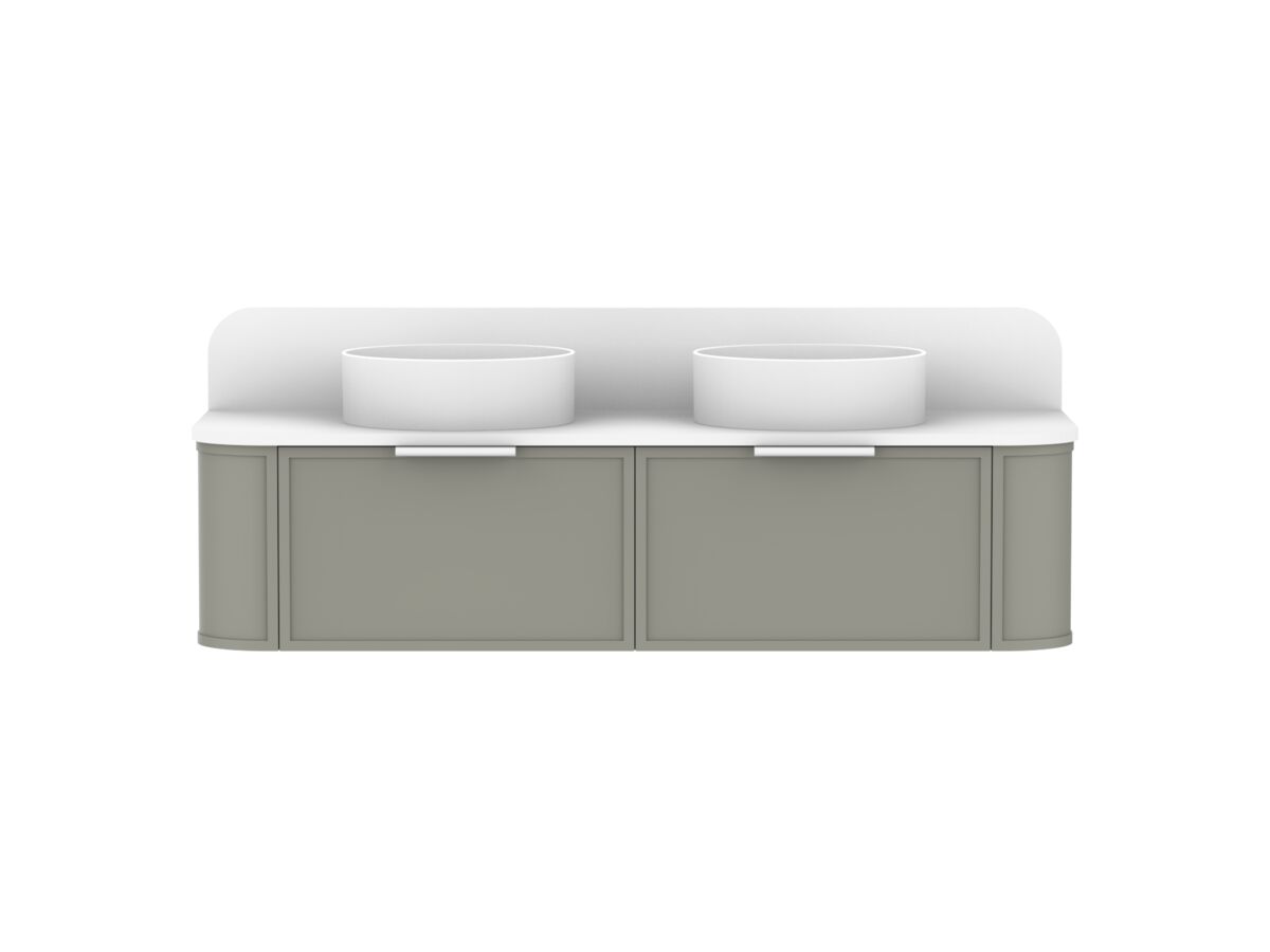 ADP Flo by Alisa & Lysandra All Drawer Vanity Unit Double Bowl 1500 Caesarstone Top 2 Drawers (No Basin)