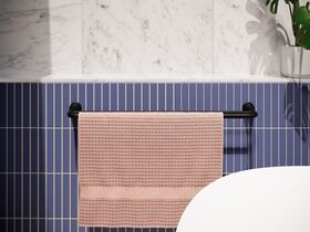 Milli Monument Edit Single Towel Rail 750mm Matte Black