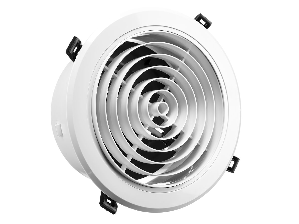 Microvent Jet Round Ceiling Diffuser 200mm from Reece